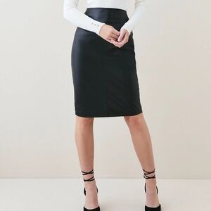 Karen Millen Faux Leather pencil Skirt
